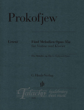 Five Melodies op. 35a for Violin and Piano